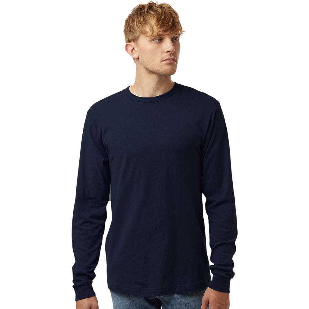 Tultex Unisex Navy Fine Jersey Long Sleeve T-Shirt