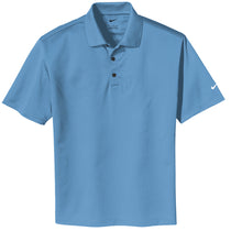 Nike Men's Light Blue Tech Basic Dri-FIT Short Sleeve Polo