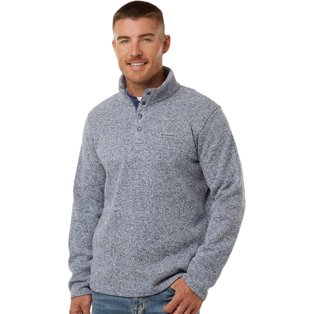 Columbia Men's Dark Mountain Heather Alto Pass Fleece Half Snap Pullover