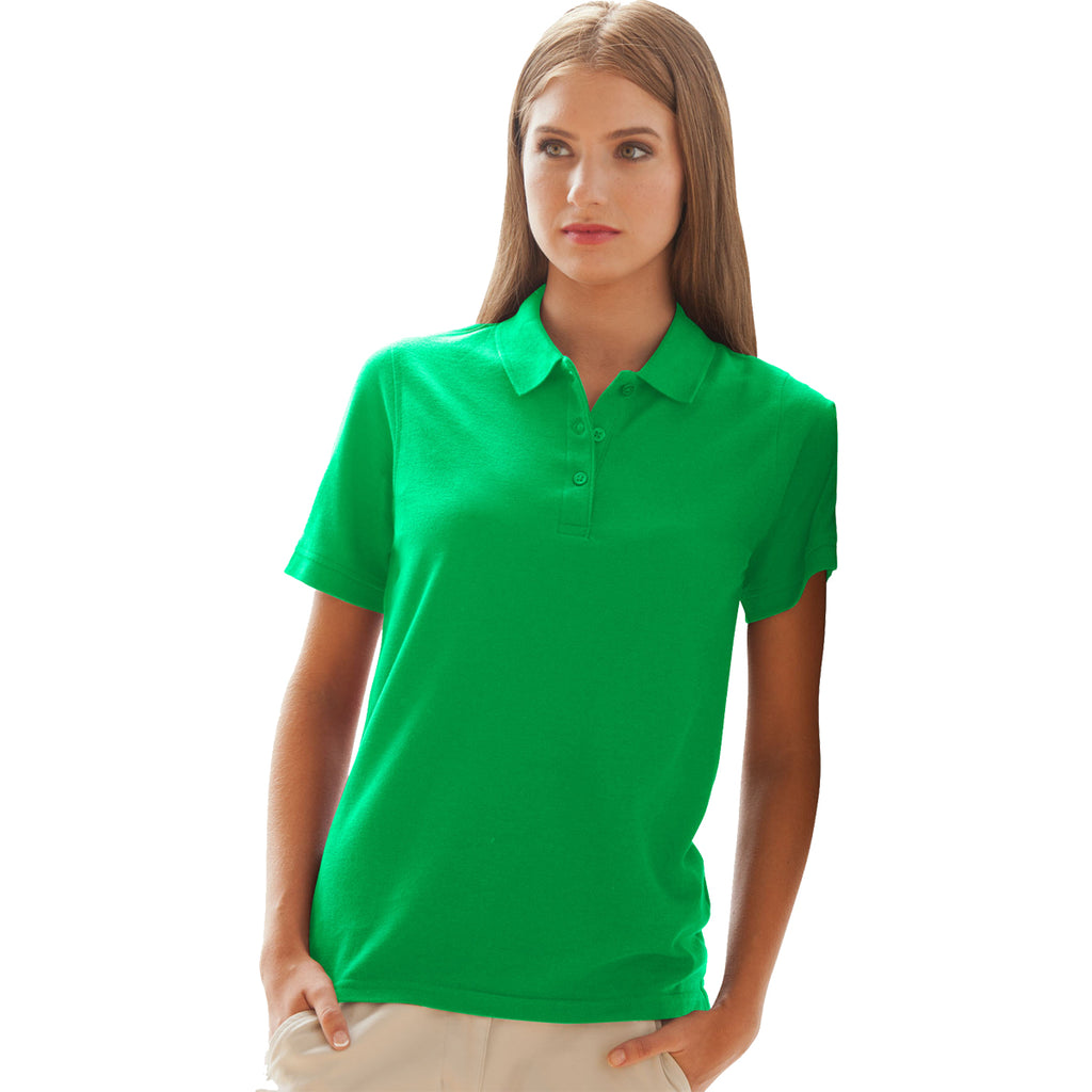 Vantage Women's Lawn Soft-Blend Double-Tuck Pique Polo