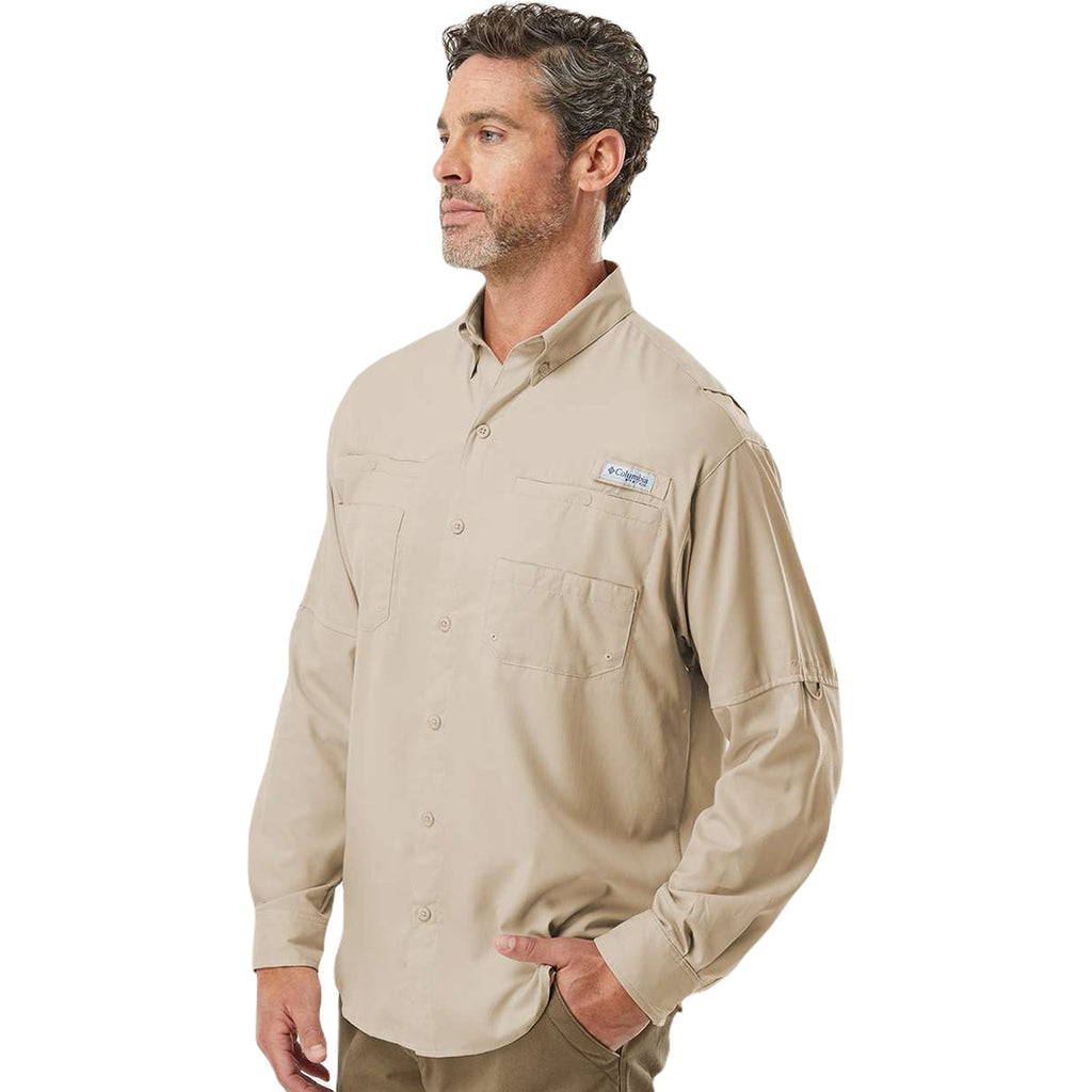 Columbia Men's Fossil PFG Tamiami Long Sleeve Shirt