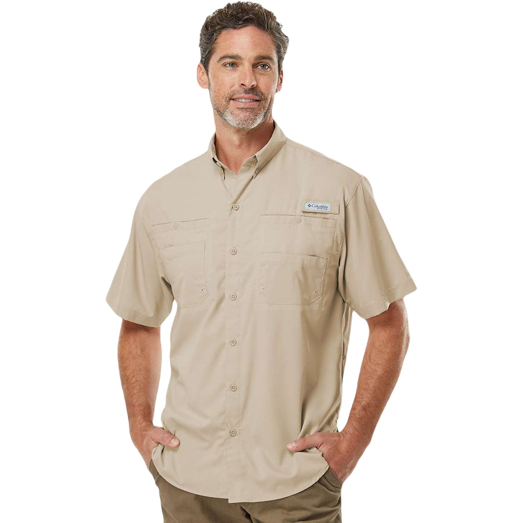 Columbia Men's Fossil PFG Tamiami Short Sleeve Shirt