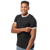 Tultex Unisex Black/White Fine Jersey Ringer T-Shirt
