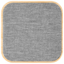 Hit Grey with Bamboo 15W Bamboo & rPET Wireless Charger