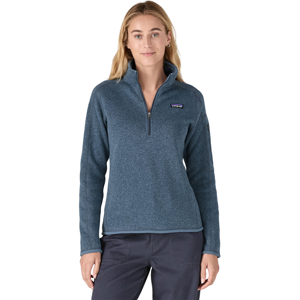 Patagonia Women's Utility Blue Better Sweater Quarter Zip 2.0