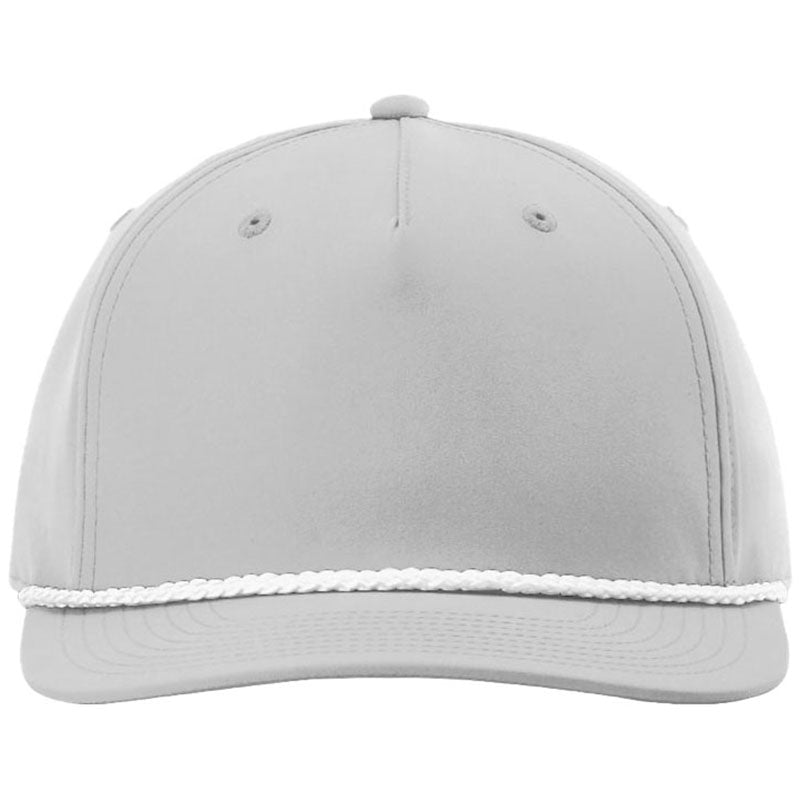 Richardson Light Grey/White 5-Panel Classic Rope Cap