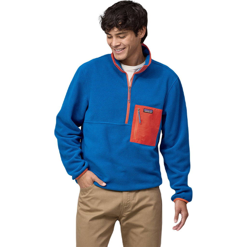 Patagonia Men's Endless Blue Microdini 1/2-Zip Fleece Pullover