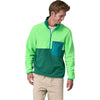 Patagonia Men's Gather Green Microdini 1/2-Zip Fleece Pullover