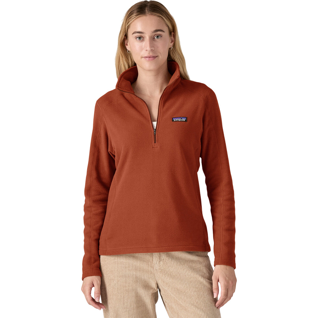 Patagonia Women's Burnished Red Micro D 1/4-Zip