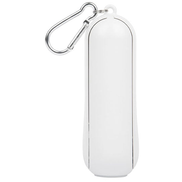 Hit White Rechargeable Power Bank With Fan & Flashlight