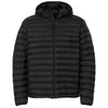 Weatherproof Men's Black Lightweight Poly-Filled Hooded Puffer Jacket