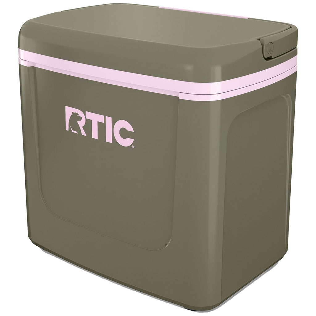 RTIC Olive/Pale Pink 8 QT Road Trip Personal Cooler
