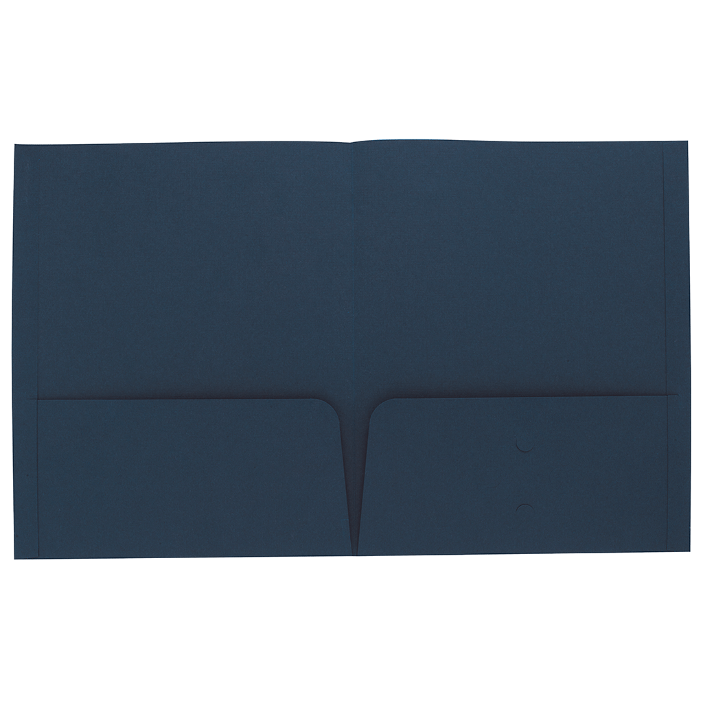 Good Value Dark Blue Linen Paper Folder