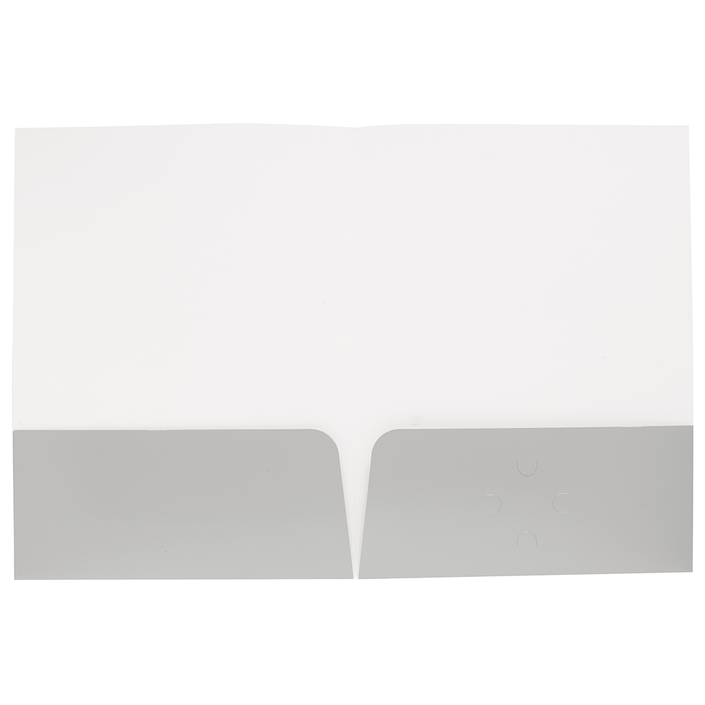 Good Value Silver Gloss Paper Folder