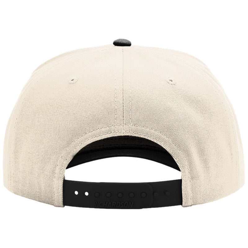 Richardson Cream/Cream/Black Full Fabric 5-Panel Champ