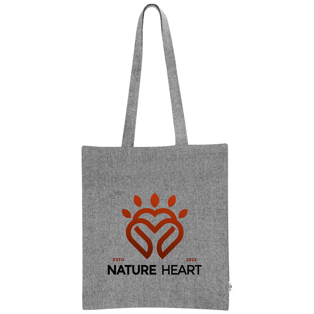 Hit Heather Grey Arden Recycled Cotton Canvas Tote Bag