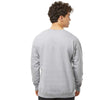 Tultex Unisex Heather Grey Fleece Crewneck Sweatshirt