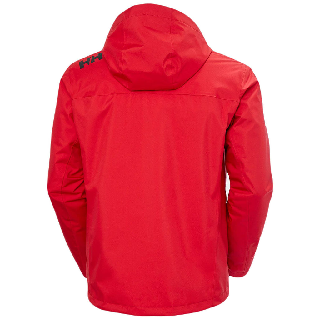 Helly Hansen Men's Red Crew Hooded Midlayer Jacket 2.0