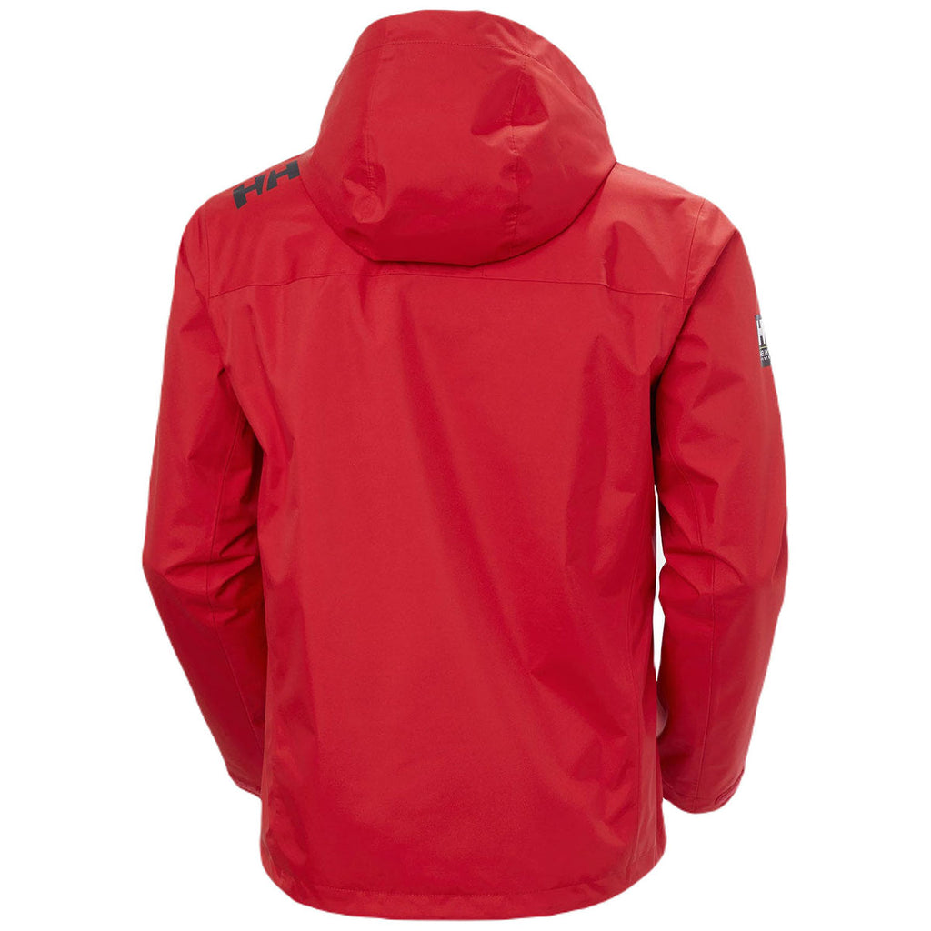 Helly Hansen Men's Red Crew Hooded Jacket 2.0