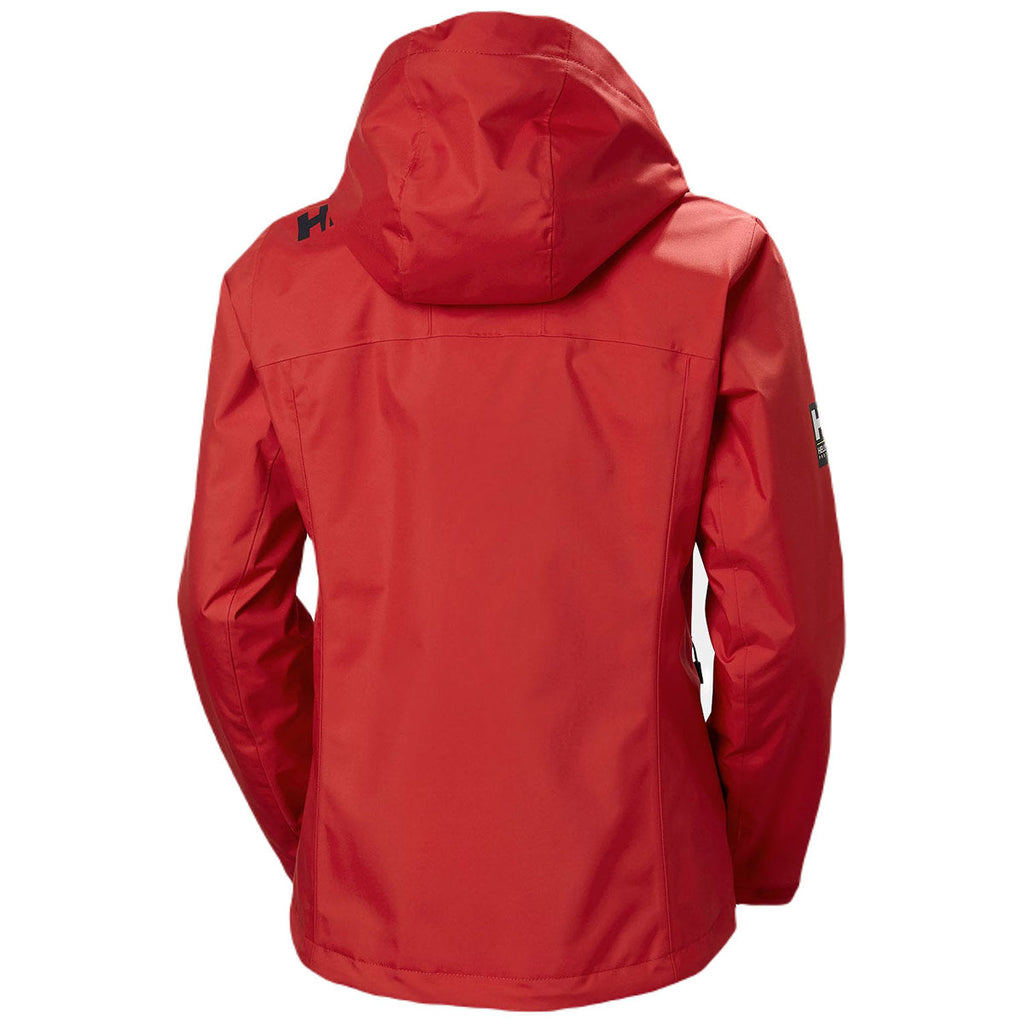 Helly Hansen Women's Red Crew Hooded Midlayer Jacket 2.0