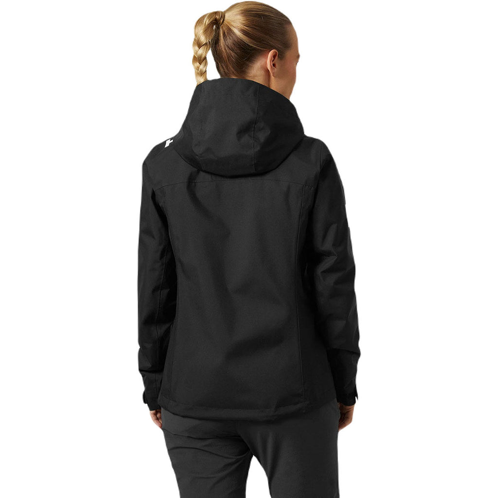 Helly Hansen Women's Black Crew Hooded Midlayer Jacket 2.0