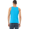 Bella + Canvas Unisex Neon Blue Heather CVC Tank