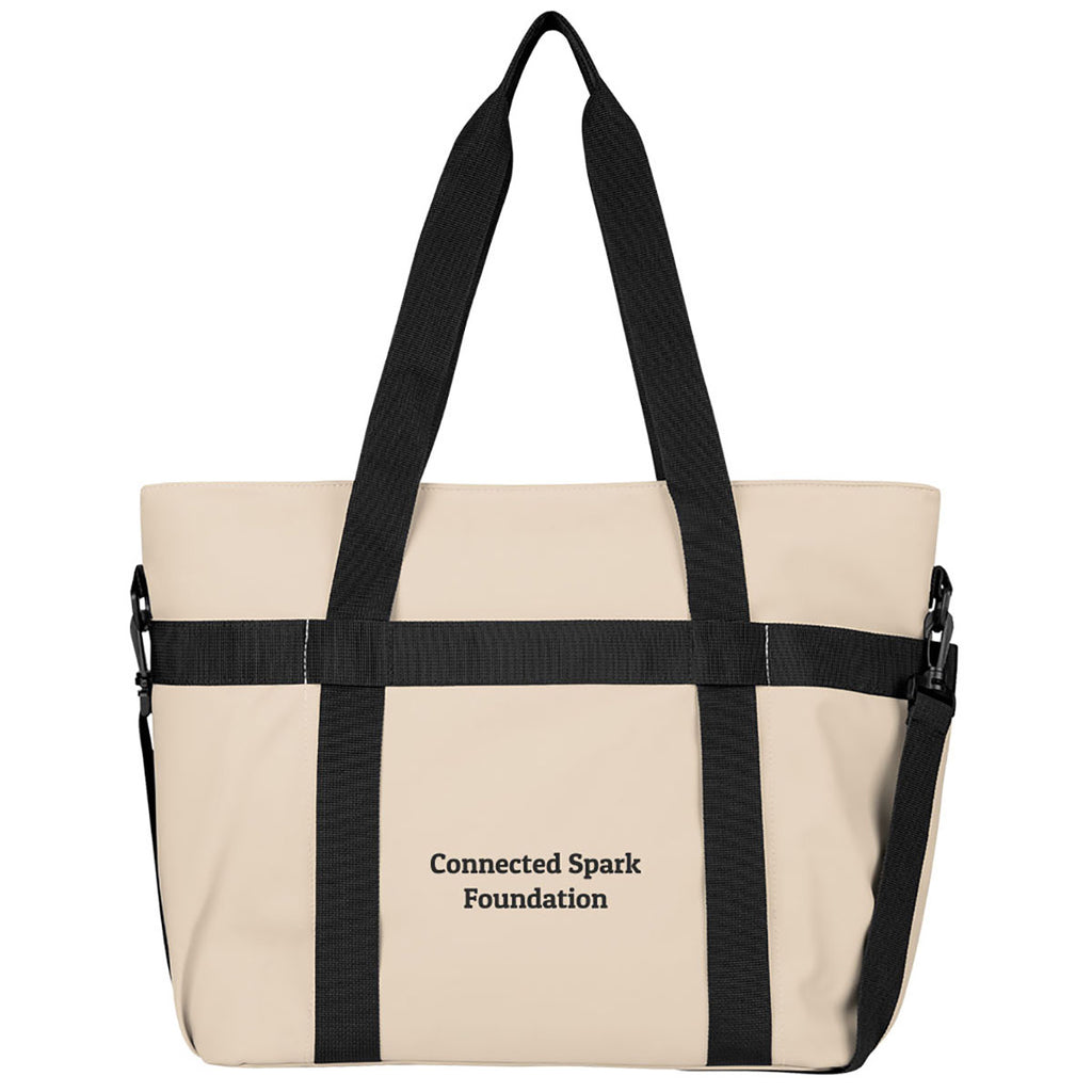 Hit Beige Hudson rPET 36 Can Cooler Tote Bag