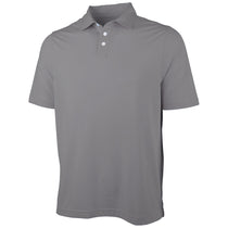 Charles River Men's Grey Greenway Stretch Cotton Polo