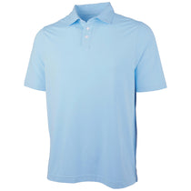 Charles River Men's Sky Blue Greenway Stretch Cotton Polo