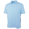 Charles River Men's Sky Blue Greenway Stretch Cotton Polo