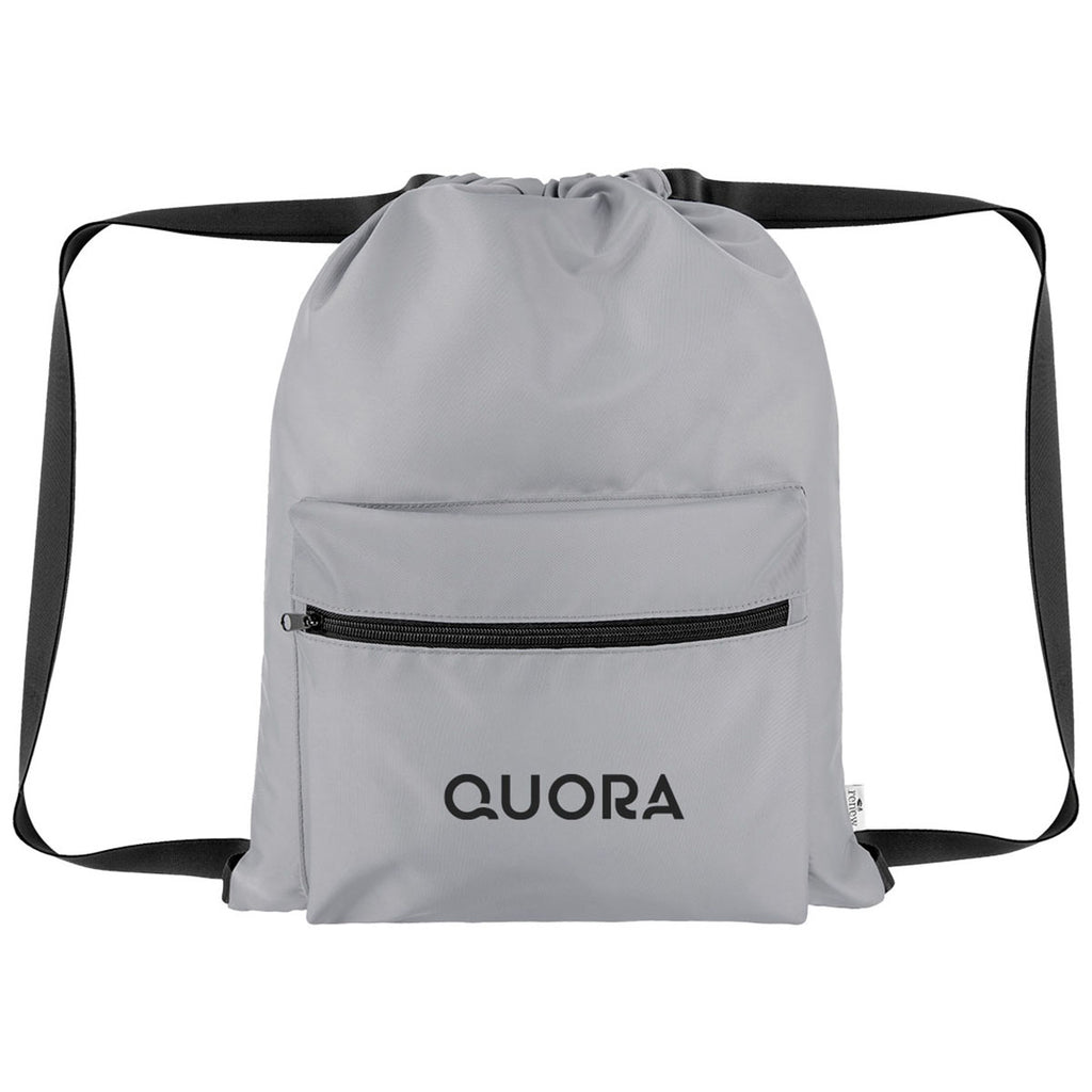 Hit Grey Anywhere rPET Drawstring Bag