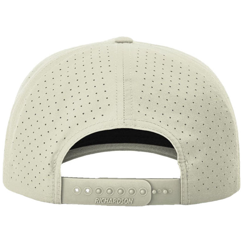 Richardson Oat Milk/Elmwood White Laser Perf Performance Rope Cap