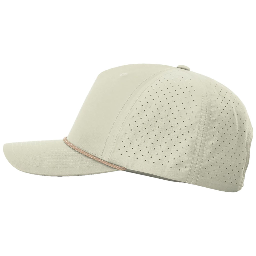 Richardson Oat Milk/Elmwood White Laser Perf Performance Rope Cap