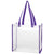 Hit Clear with Purple Trim Clear Tote Bag