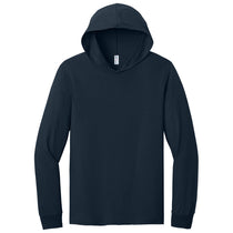 Jerzees Classics Unisex J. Navy Cotton Long Sleeve Hooded T-Shirt