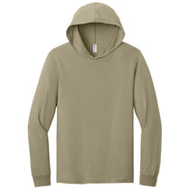 Jerzees Classics Unisex Khaki Cotton Long Sleeve Hooded T-Shirt