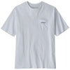 Patagonia Men's White Boardshort Logo Pocket Responsibili-Tee