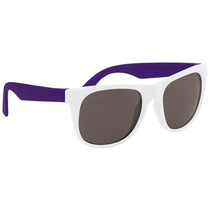 Hit White/Purple Rubberized Sunglasses