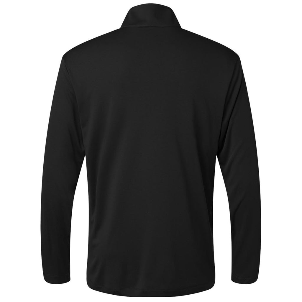 AllPro Men's Black Pro-Lock Performance Quarter-Zip Pullover