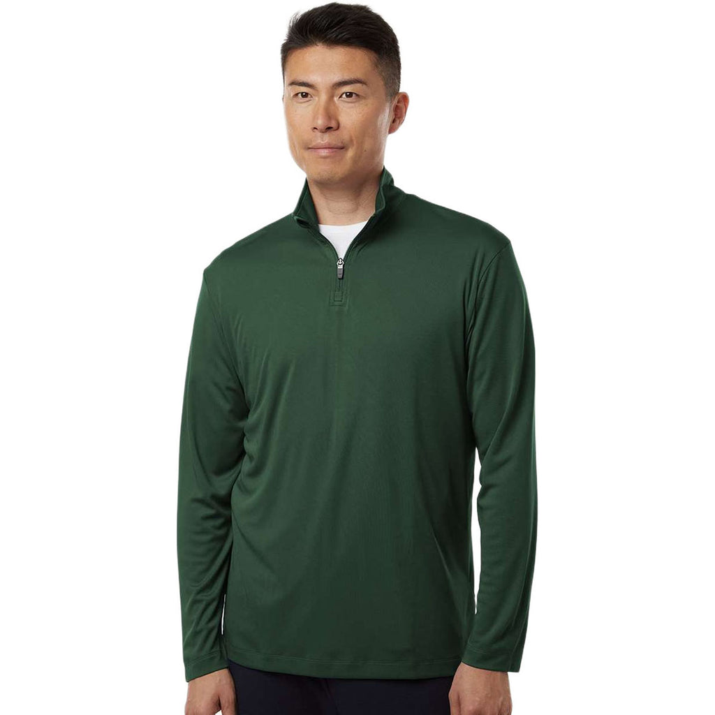 AllPro Men's Forest Green Pro-Lock Performance Quarter-Zip Pullover