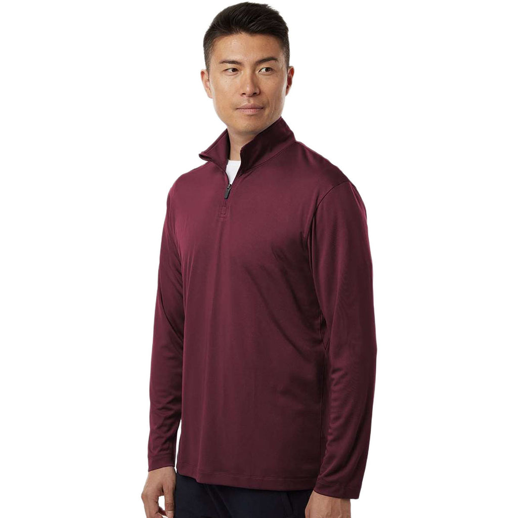 AllPro Men's Maroon Pro-Lock Performance Quarter-Zip Pullover