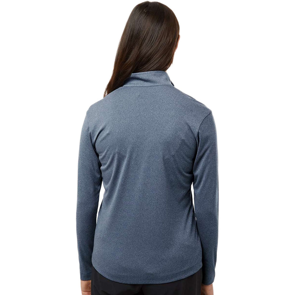 AllPro Women's Heather Navy Pro-Lock Performance Quarter-Zip Pullover