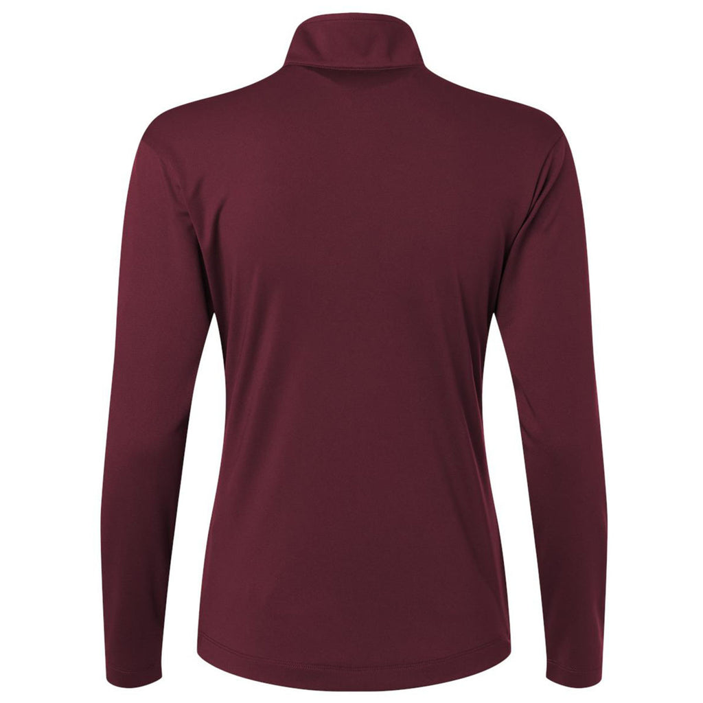 AllPro Women's Maroon Pro-Lock Performance Quarter-Zip Pullover