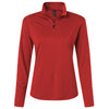 AllPro Women's Red Pro-Lock Performance Quarter-Zip Pullover