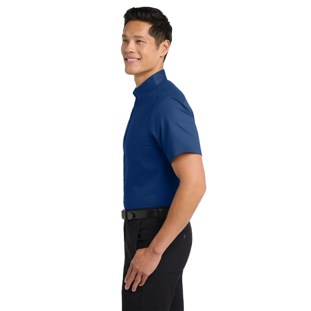 Port Authority Men's Royal/Classic Navy Short Sleeve Easy Care Shirt