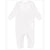 Rabbit Skins White Infant Baby Rib Coverall