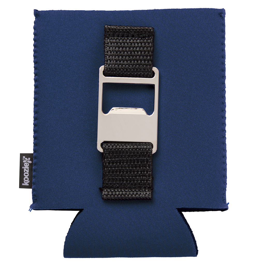 Koozie Navy Bottle Opener Can Kooler