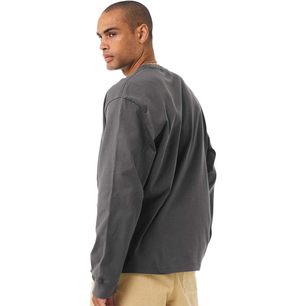 Bella + Canvas Men's Asphalt 7.5 oz Heavyweight Long Sleeve Tee
