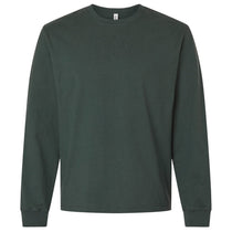 Bella + Canvas Men's Hunter Green 7.5 oz Heavyweight Long Sleeve Tee