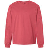 Bella + Canvas Men's Vintage Red 7.5 oz Heavyweight Long Sleeve Tee